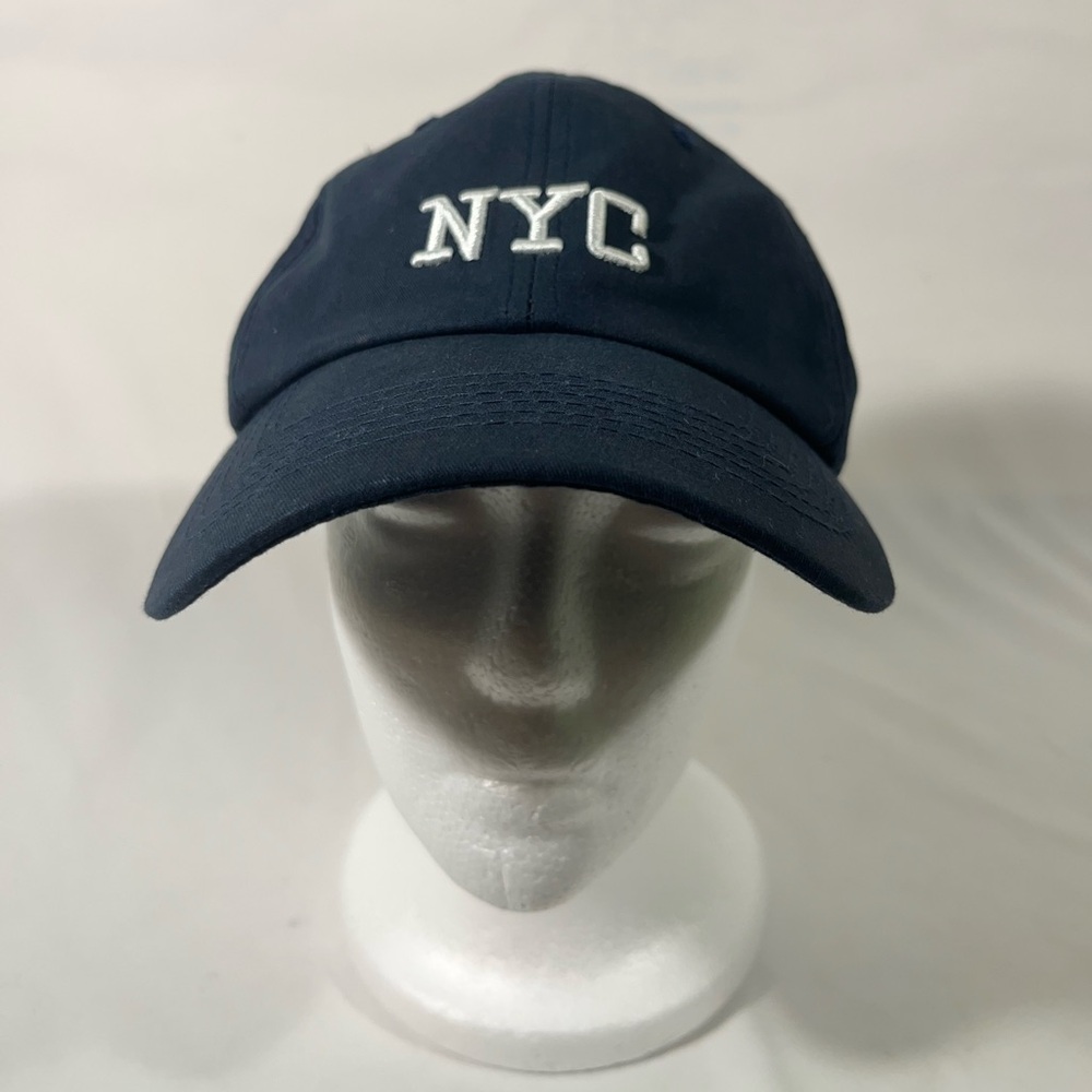 NYC NEW YORK CITY 1987 BASEBALL CAP ADJUSTABLE EMBROIDERED NYC UNISEX NAVY PREOW